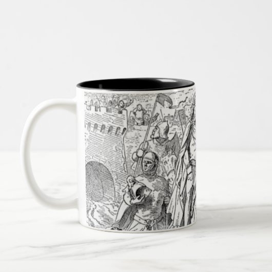 Tasse des mittelalterlichen Ritters (Links)