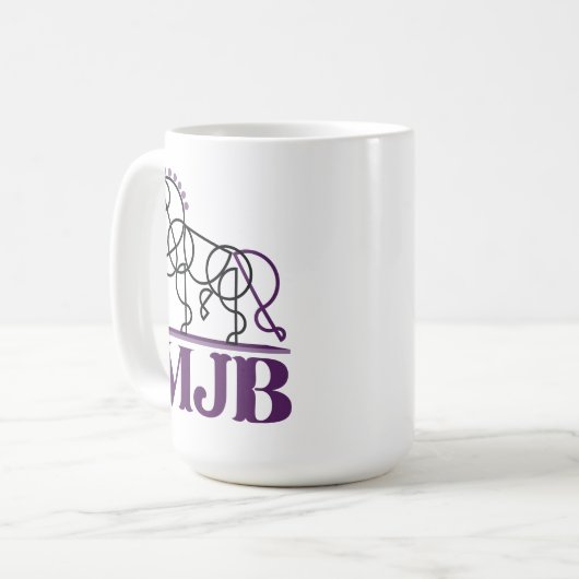 Tasse des MJB-Logos (Vorderseite Links)