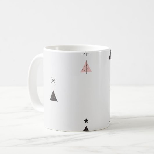 Tasse des modernen Entwurfs Weihnachts (Vorderseite Links)