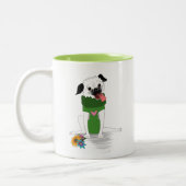 Tasse des Mops: Pugging Fabelhafte Zwei-Tone-Kaffe (Links)