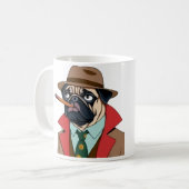 Tasse des Mops rauchen (Vorderseite Links)