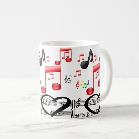 Tasse des Musikerkaffees (VorderseiteRechts)