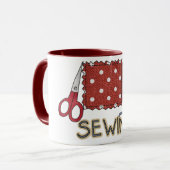 Tasse des Nähens (Vorderseite Links)