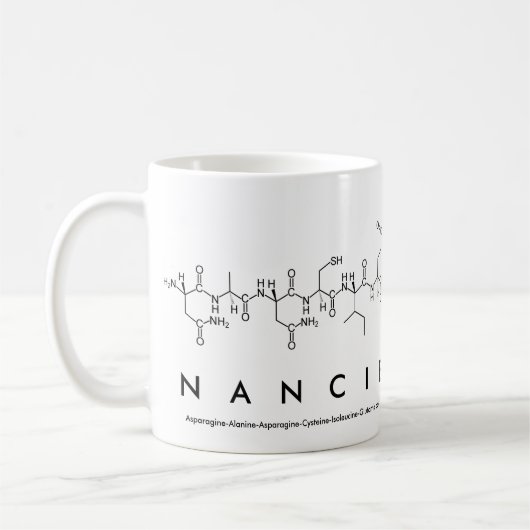 Tasse des Nancie-Peptids (Links)