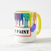 Tasse des nassen Paint Artist (VorderseiteRechts)