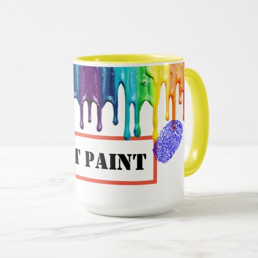 Tasse des nassen Paint Artist (VorderseiteRechts)