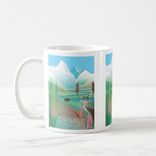 Tasse des Nationalparks Denali (Links)