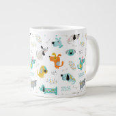 Tasse des niedlichen Hundebüts, farbiger Tierkaffe (Vorderseite Rechts)