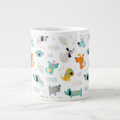 Tasse des niedlichen Hundebüts, farbiger Tierkaffe (Vorderseite)