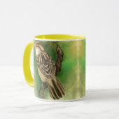 Tasse des niedlichen Vogel-Kaffees (Vorderseite Links)
