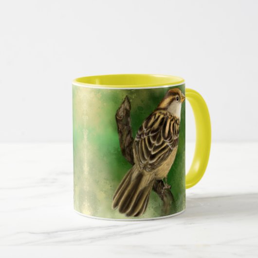 Tasse des niedlichen Vogel-Kaffees (VorderseiteRechts)