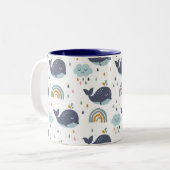 Tasse des niedlichen Whale Kid (Vorderseite Links)