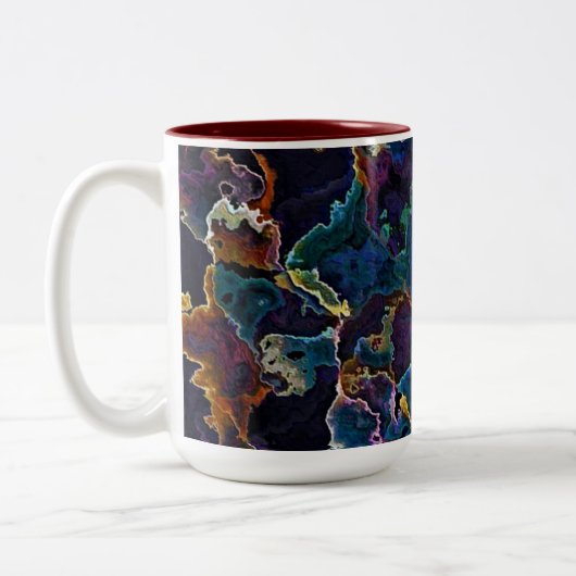 Tasse des Ölteppichs (Links)