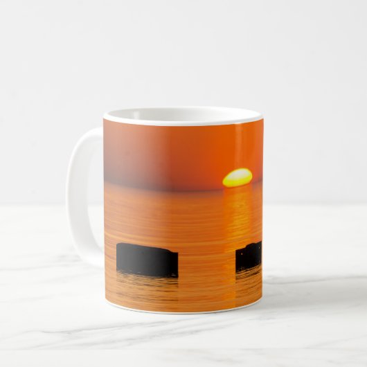 Tasse des Orangenkaffees (Vorderseite Links)