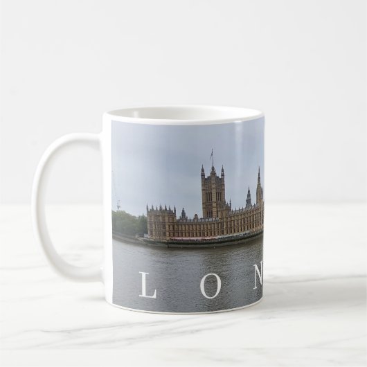 Tasse des Parlaments in London (Links)