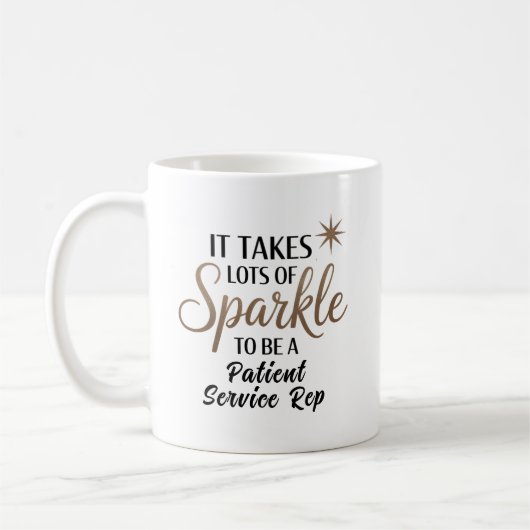 Tasse des Patienten-Service Rep Sparkle (Links)