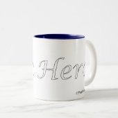 Tasse des Pen Hero White Logos (VorderseiteRechts)