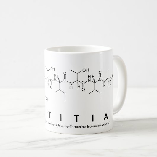 Tasse des Peptids (VorderseiteRechts)