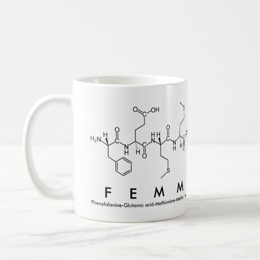 Tasse des Peptids (Links)