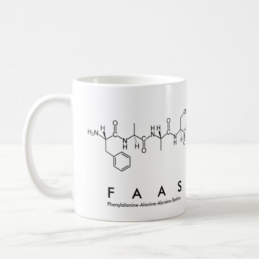 Tasse des Peptids (Links)