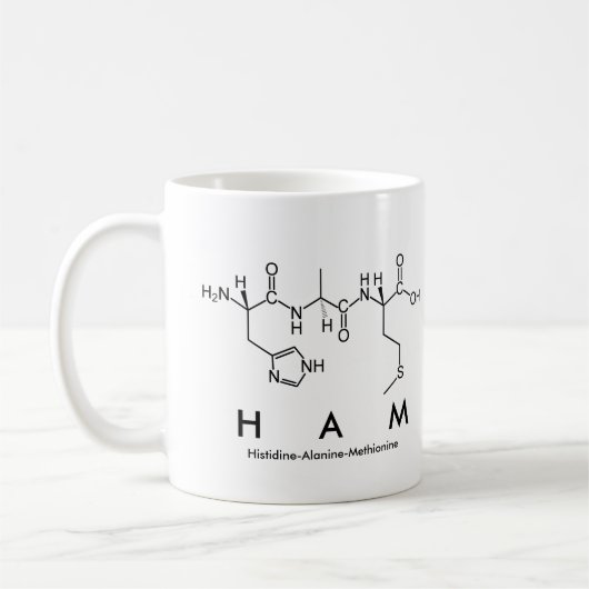 Tasse des Peptids (Links)