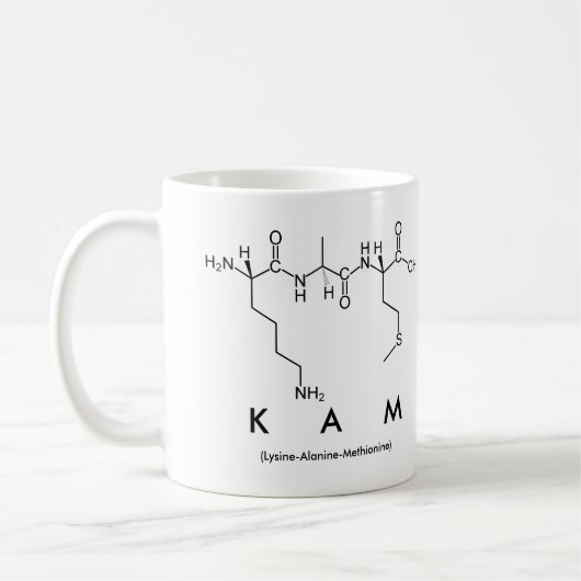 Tasse des Peptids (Links)