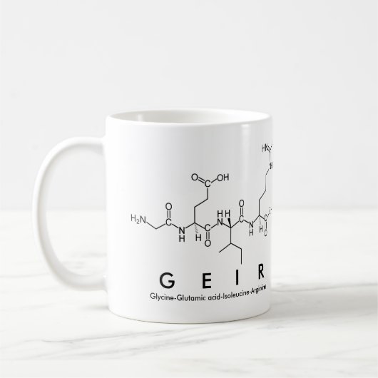 Tasse des Peptids (Links)