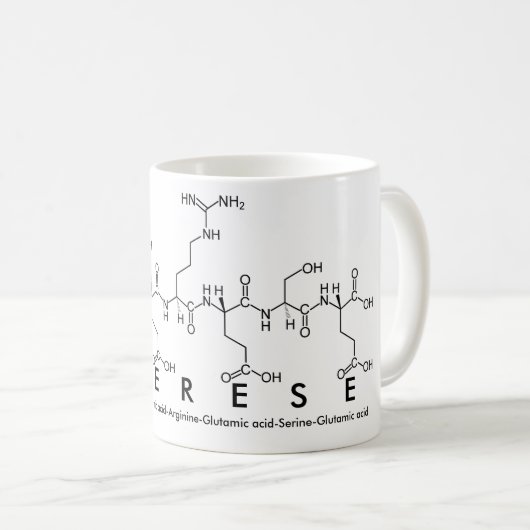 Tasse des Peptids (VorderseiteRechts)