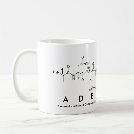 Tasse des Peptids Adelaide (Links)