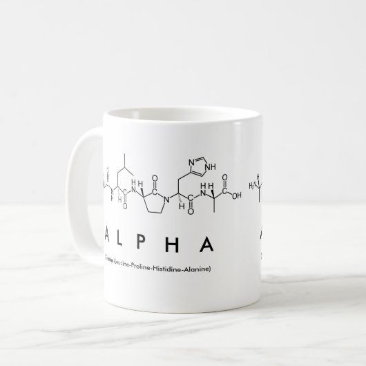 Tasse des Peptids Alpha (Vorderseite Links)