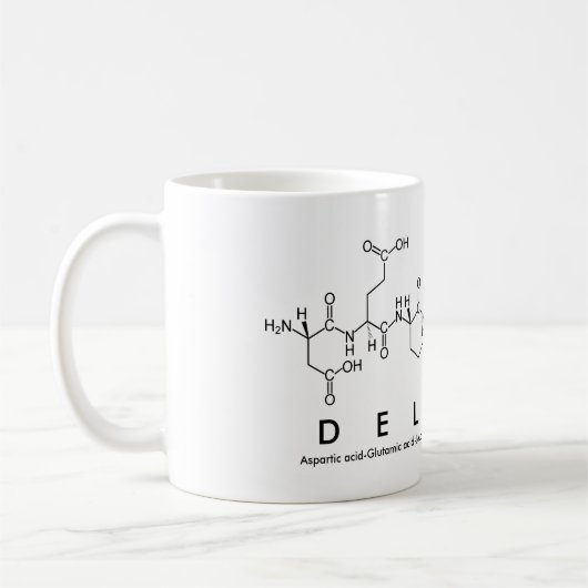Tasse des Peptids Delaney (Links)