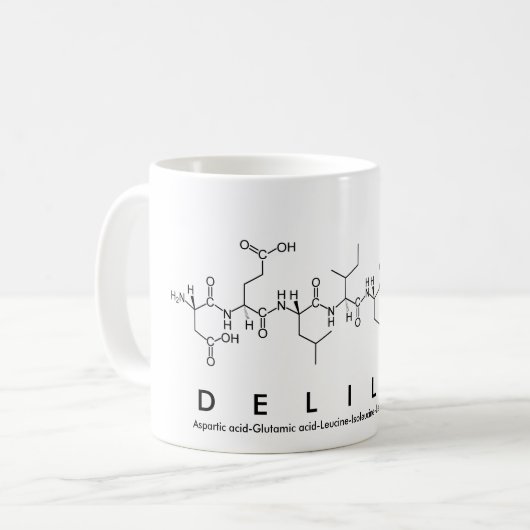 Tasse des Peptids Delilah (Vorderseite Links)