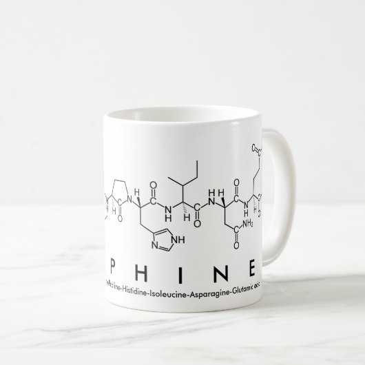Tasse des Peptids Delphine (VorderseiteRechts)