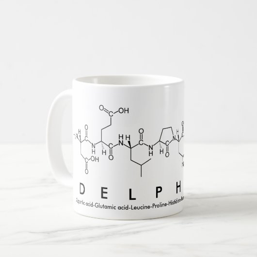 Tasse des Peptids Delphine (Vorderseite Links)