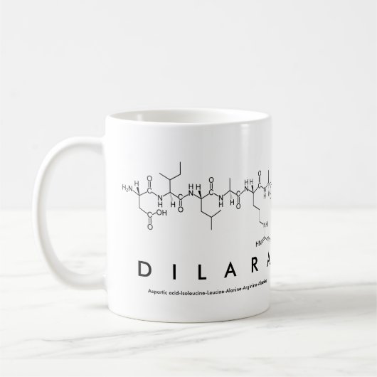 Tasse des Peptids Dilara (Links)