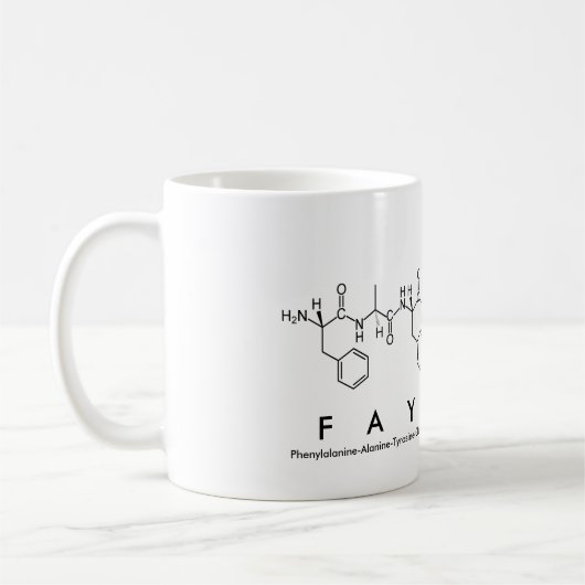 Tasse des Peptids Fayenne (Links)