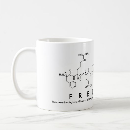 Tasse des Peptids Frederike (Links)