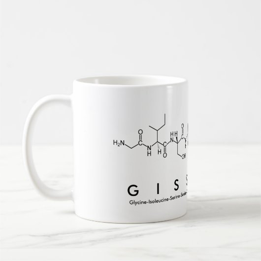 Tasse des Peptids Gisselle (Links)