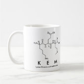Tasse des Peptids Kem (Links)