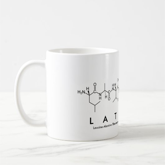 Tasse des Peptids Latesha (Links)