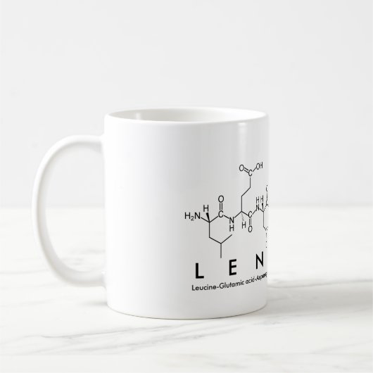 Tasse des Peptids Lennart (Links)