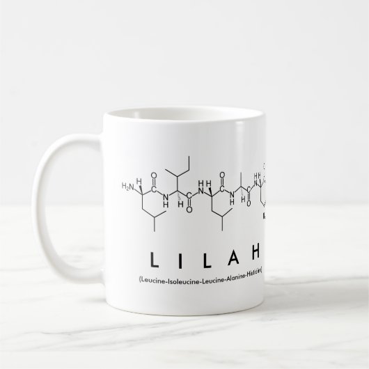 Tasse des Peptids Lilah (Links)