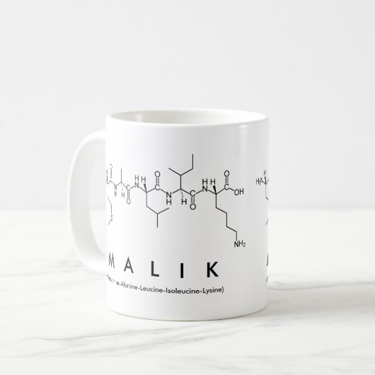 Tasse des Peptids Malik (Vorderseite Links)