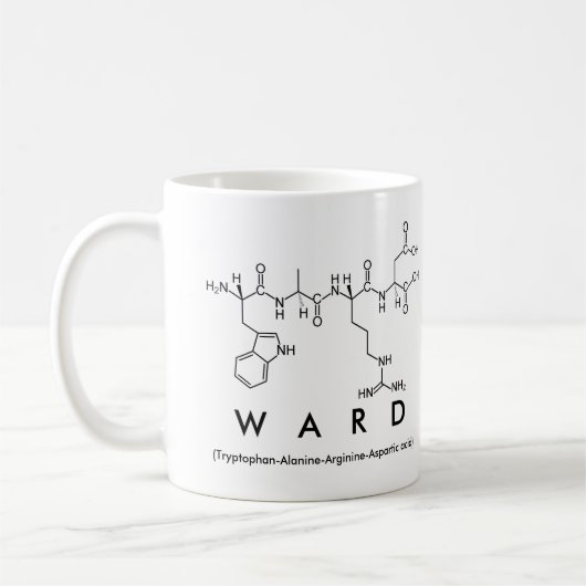 Tasse des Peptids Ward (Links)