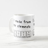 Tasse des periodisch wiederkehrenden Tabellennamen (Vorderseite Links)