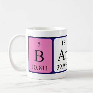 Tasse des periodischen Barack-Tabellennamens