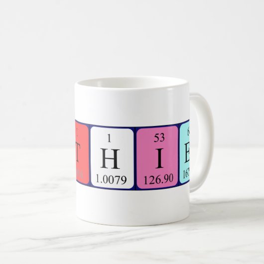 Tasse des periodischen Gauthier-Tabellennamens (VorderseiteRechts)