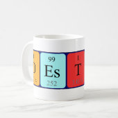 Tasse des periodischen Tabellennamens (Vorderseite Links)