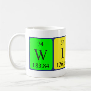 Tasse des periodischen Tabellennamens