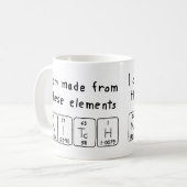 Tasse des periodischen Tabellennamens (Vorderseite Links)